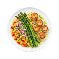 Sicilian Scallops and Risotto
