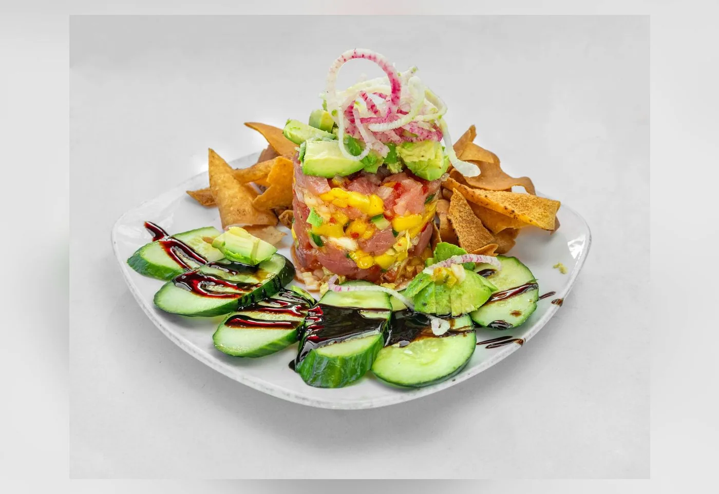 Mango Ahi Tuna Tartare, on the brunch menu