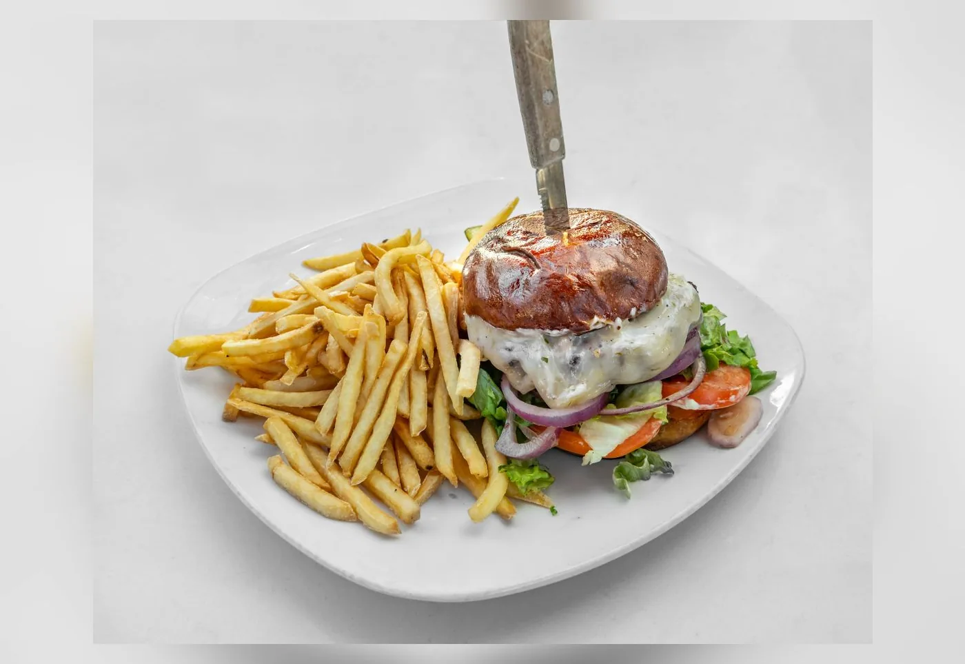 Classic Burger, on the lunch menu